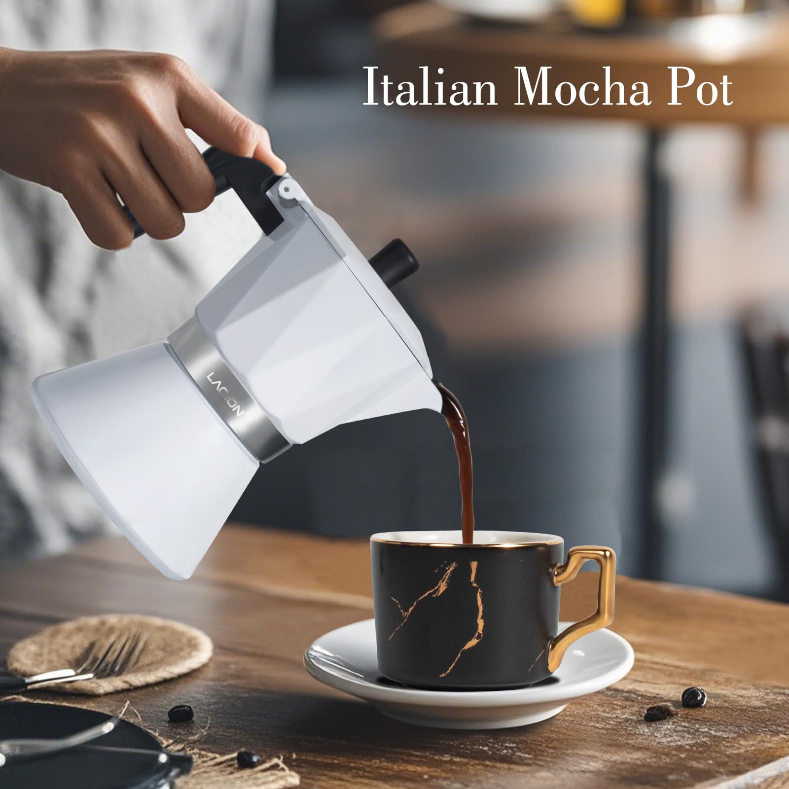 LAOION Moka Pot seguridad y prevención de fugas