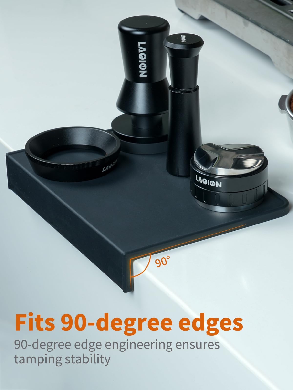 LAOION tapete de espresso, dimensiones compactas para cocinas pequeñas.