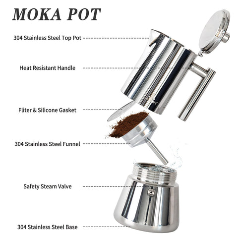 LAOION vertido de cafe muestra espresso listo para servir.