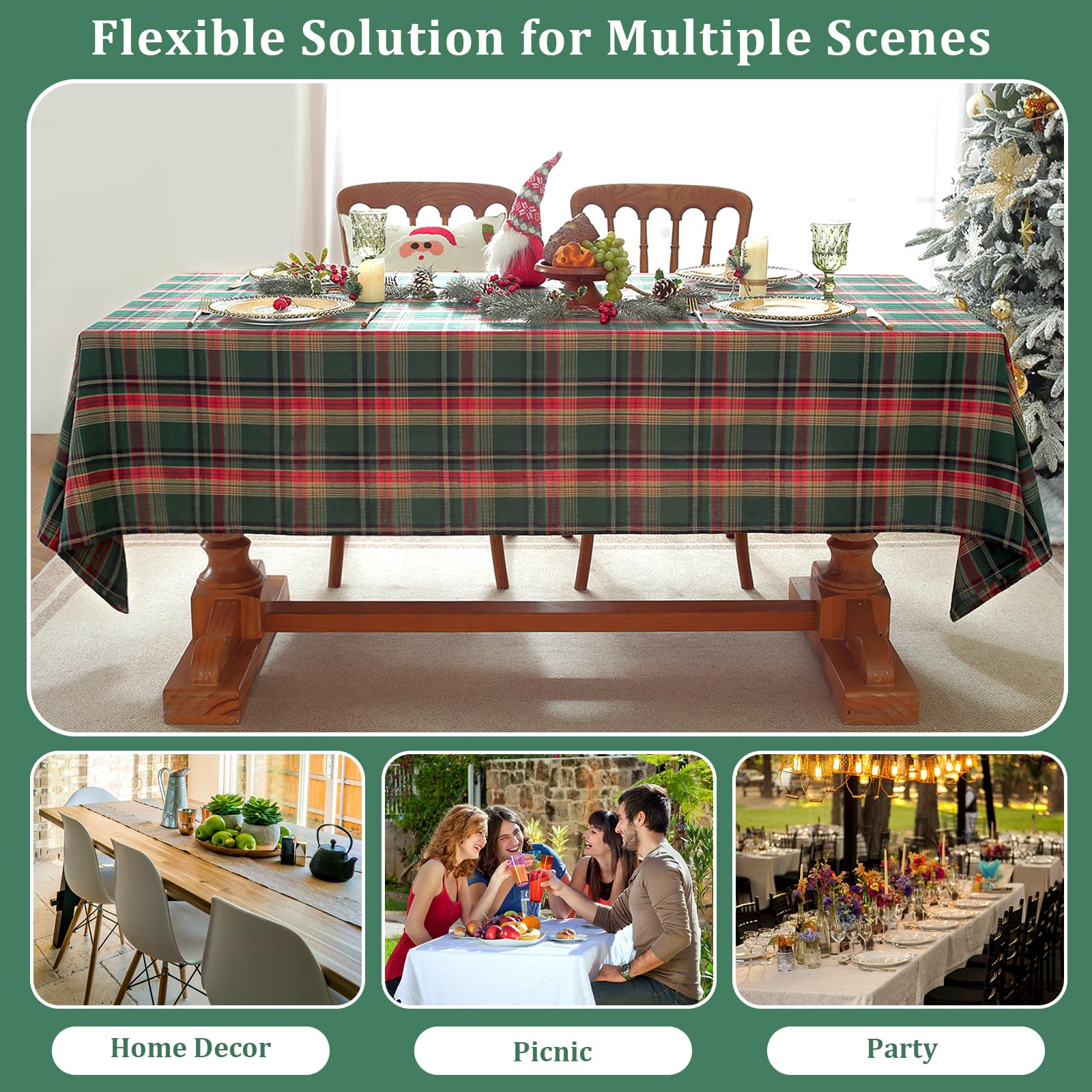 Laolitou mantel-lavable-cuidado-facil: lavado sencillo y mantenimiento práctico.