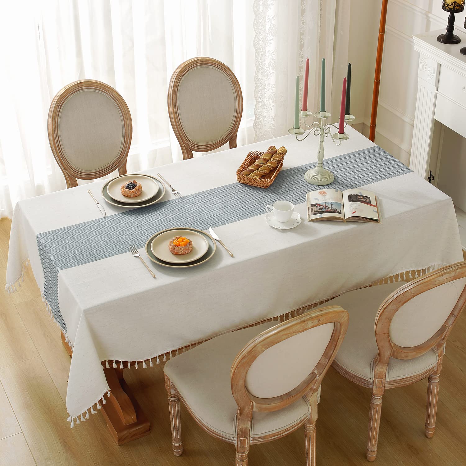 Mantel Laolitou impermeable protege la mesa ante derrames.
