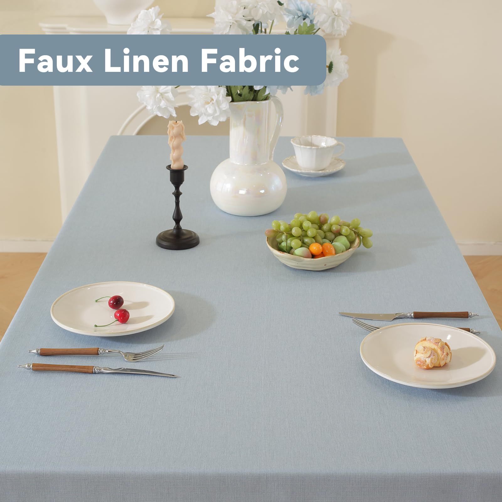 Uso interior y exterior con el mantel Laolitou para fiestas y cenas