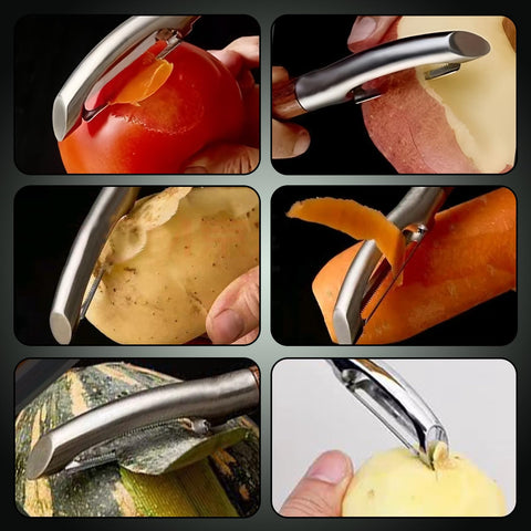 Laoxiongtou Pelador diseño ergonómico facilita pelado rápido sin fatiga