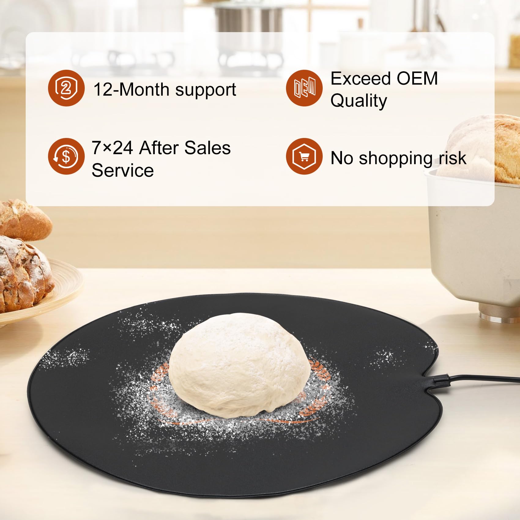 Lapert mat proofer de pan con calor ajustable para diferentes masas