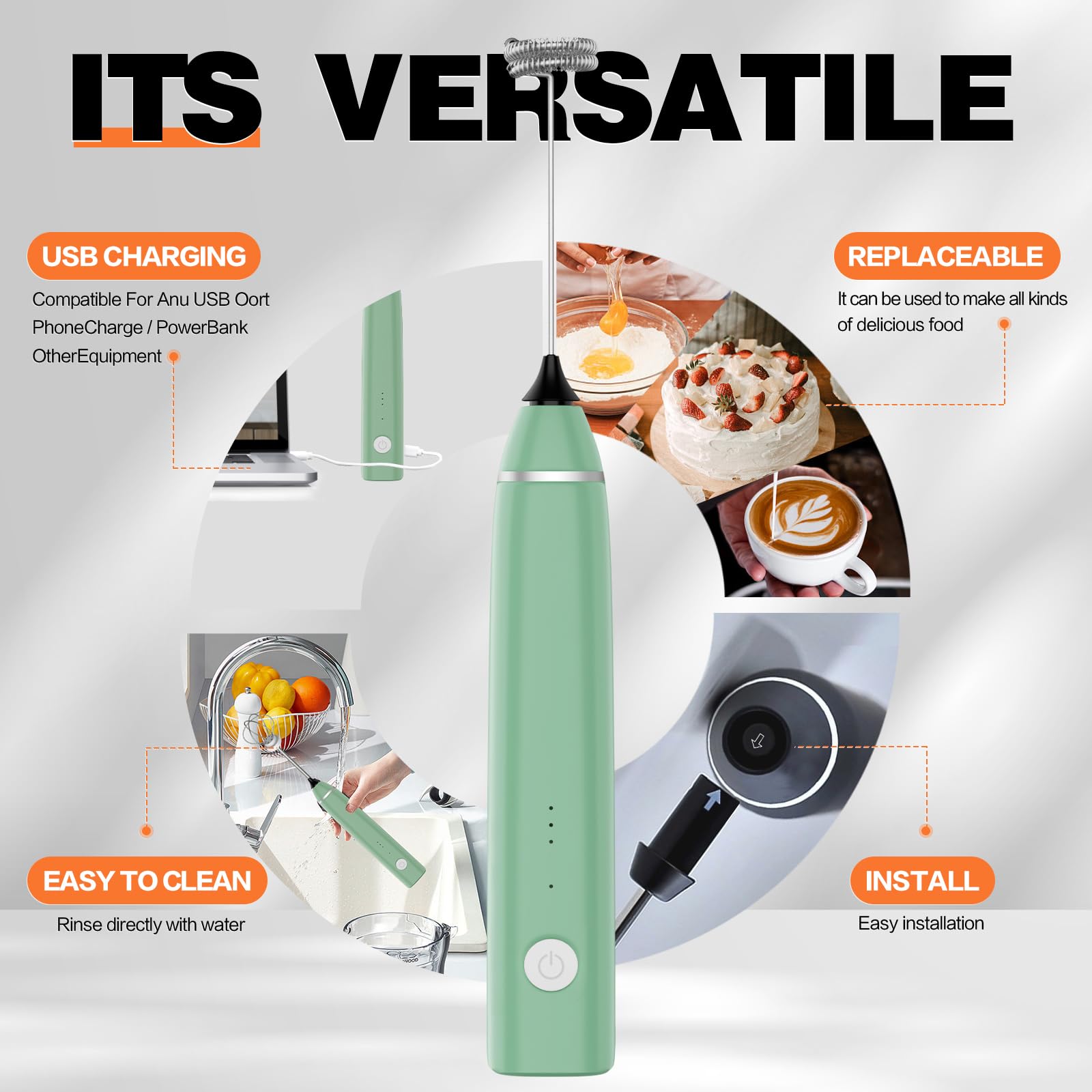 Laposso diseño compacto ideal para cocinas pequeñas y viajes.