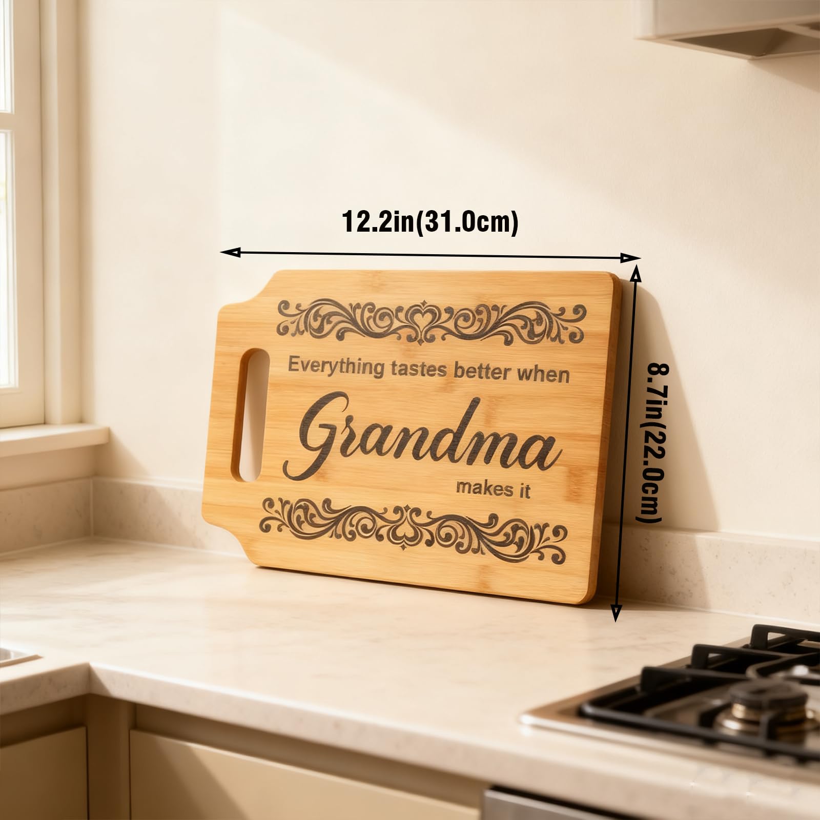 Regalo personalizado Lapsia para abuela, mensaje de amor familiar en la cocina