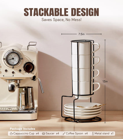 Lareina estante metal para tazas, organización elegante y práctica.