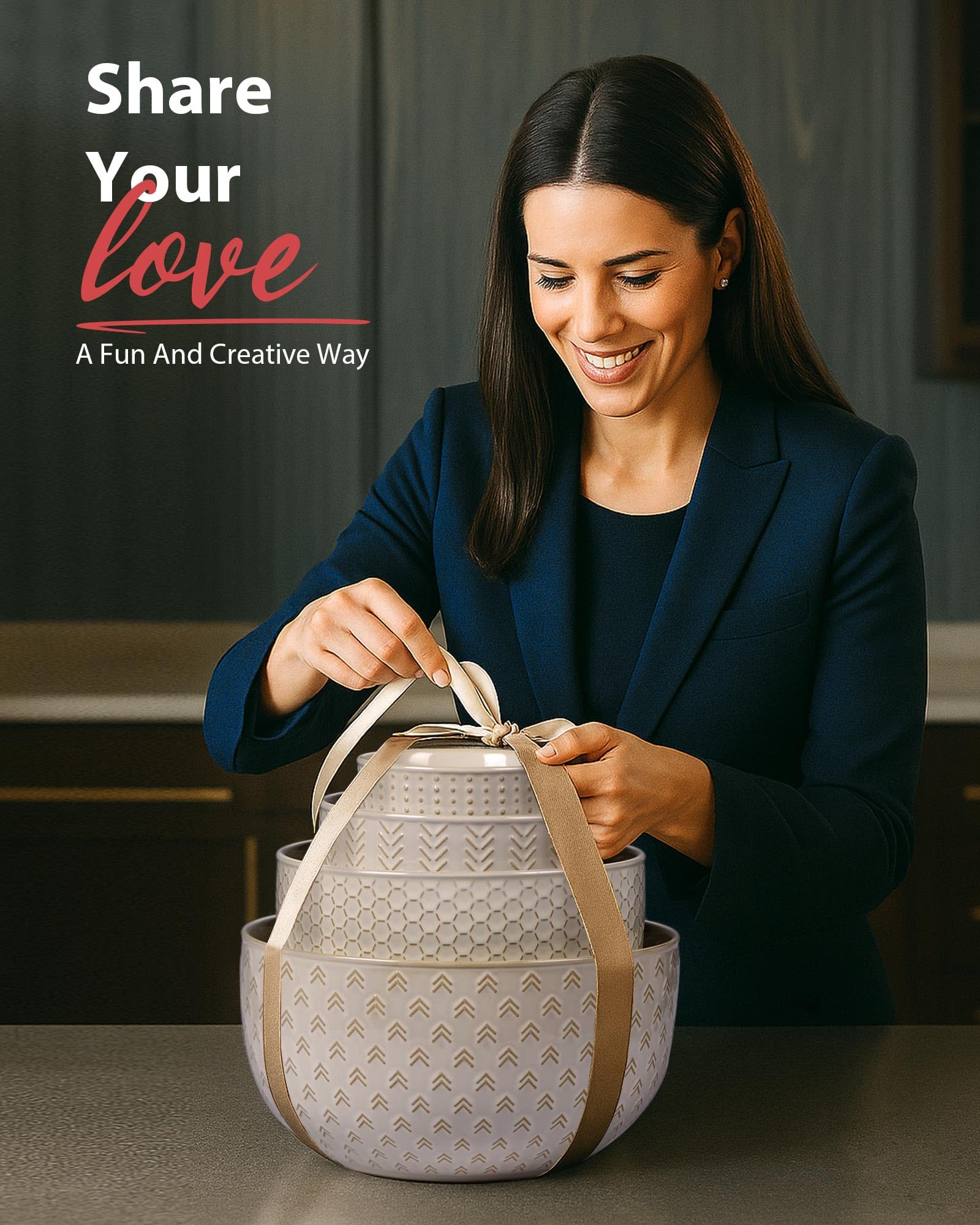 Regalo Lareina con tazones cerámicos prácticos y elegantes.