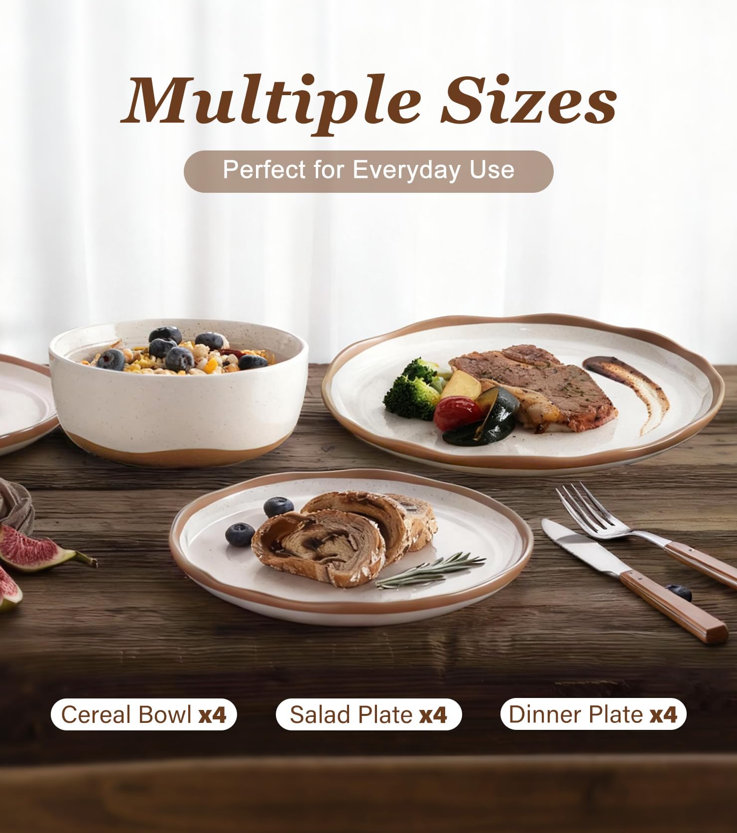 Lareina: tazón de cereal de 6 pulgadas, ideal para desayunos rápidos.
