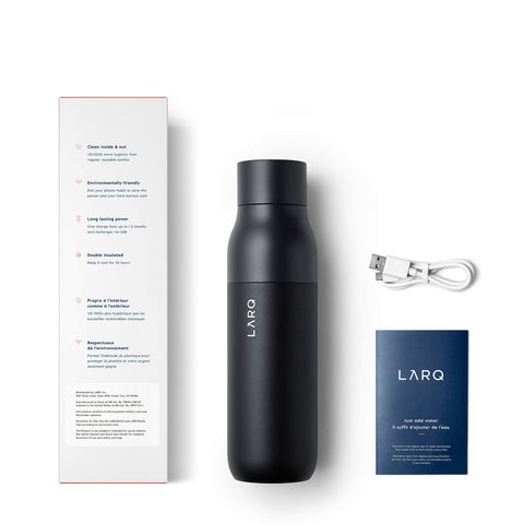LARQ PureVis IPX7 y recarga por micro USB para seguridad