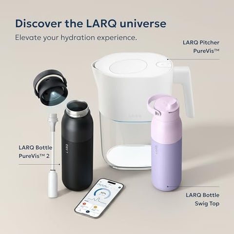 LARQ PureVis para viajes y actividad física, agua lista