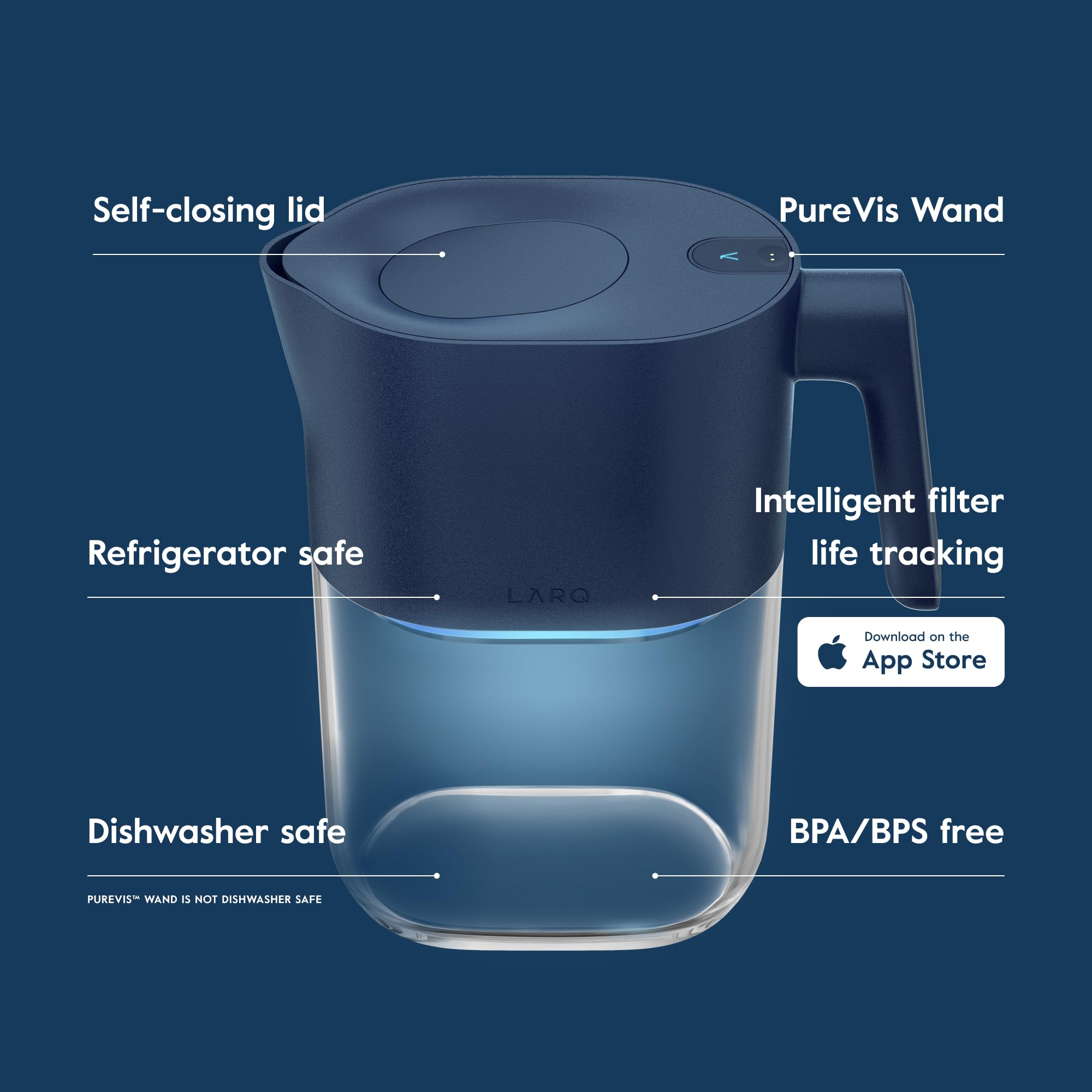 LARQ PureVis usa purificación UV para agua más segura