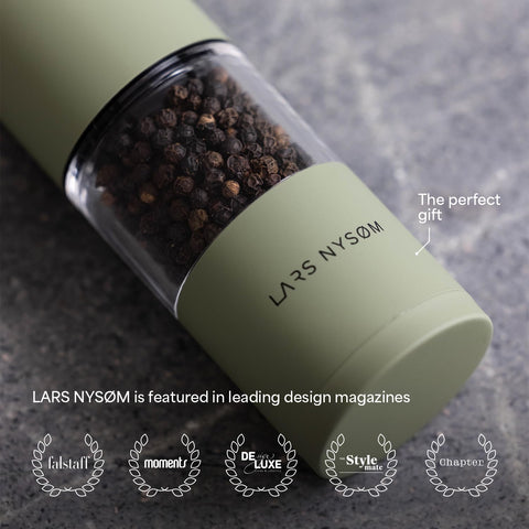 Molinillo LARS NYSØM Sjæl verde salvia, añade sabor con estilo