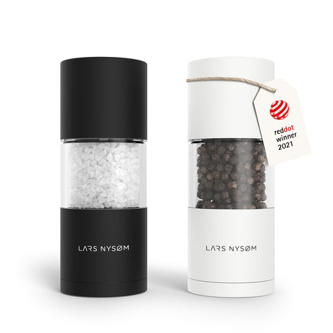 Molinillos LARS NYSØM con diseño Sjæl para sal y pimienta.