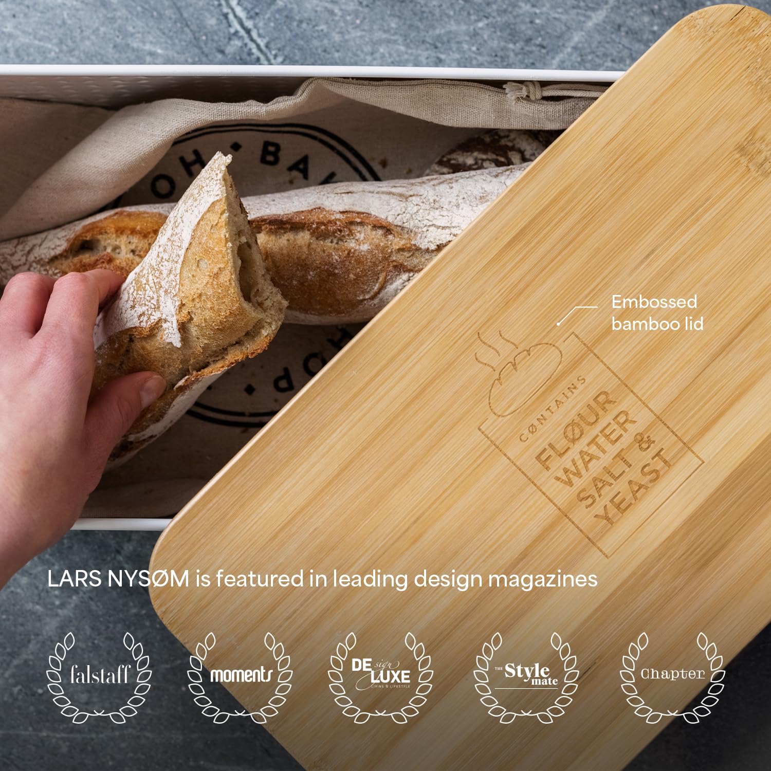 LARS NYSØM Panera interior espacioso para varios panes