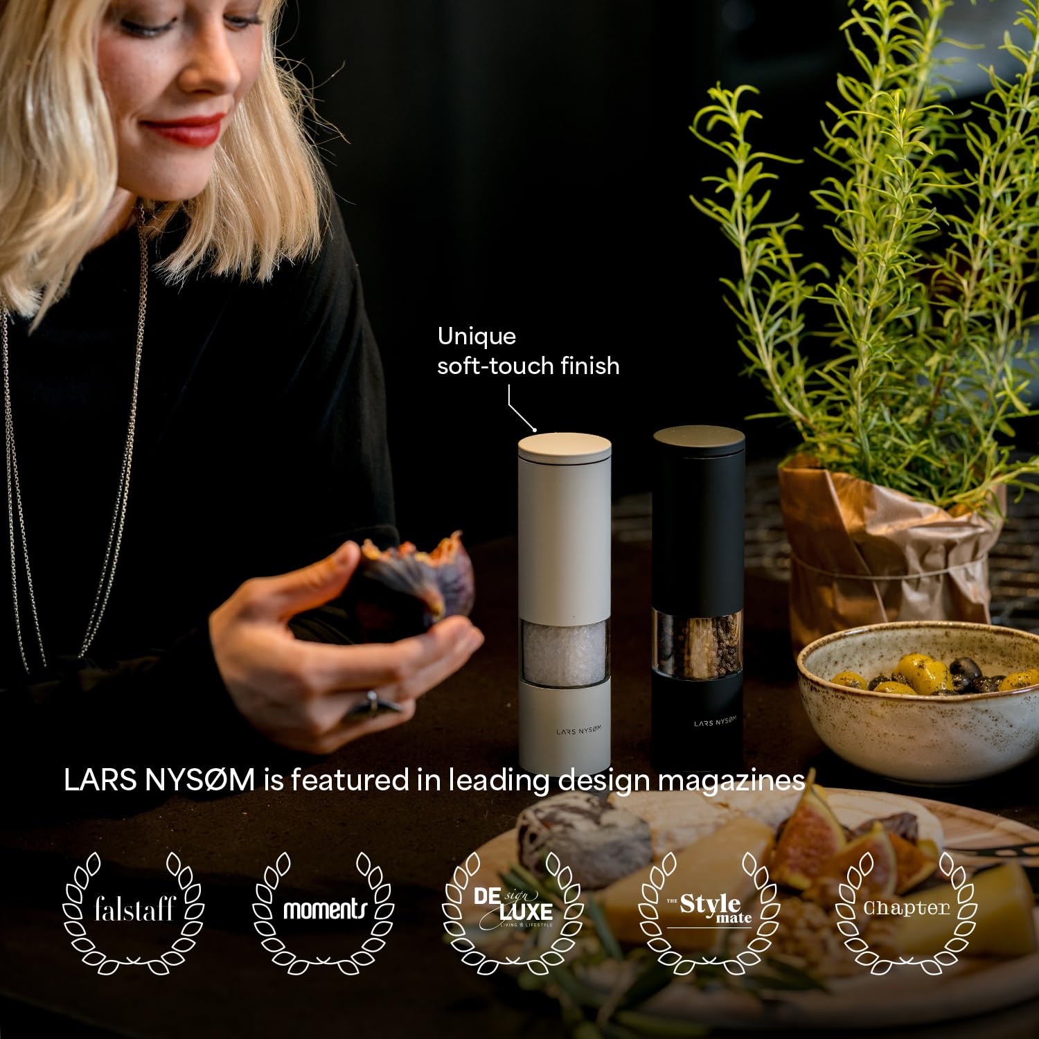 Tapa inferior de molinillo LARS NYSØM Lagom evita residuos