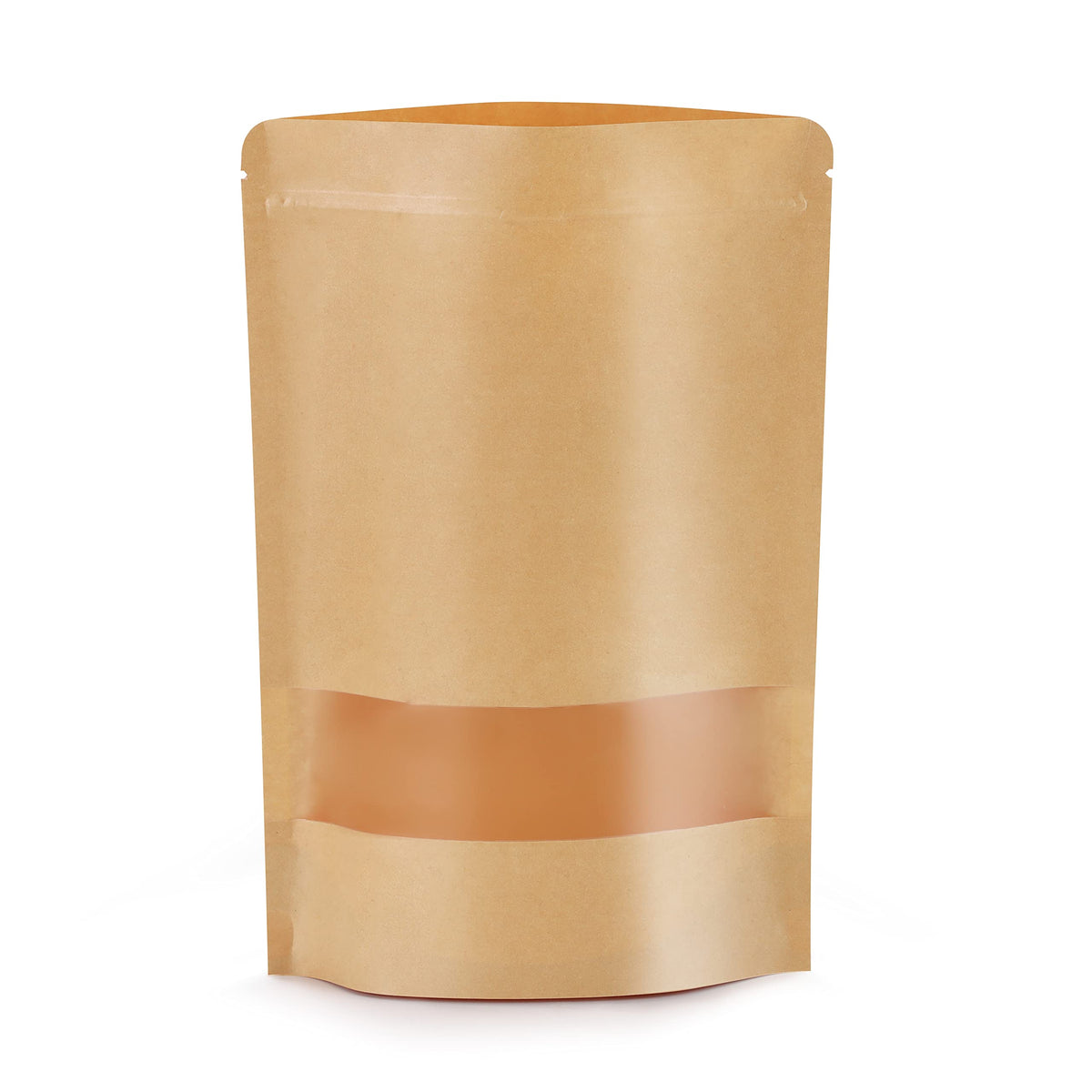 Larzack bolsas kraft con ventana: visibilidad clara del contenido para control de inventario.