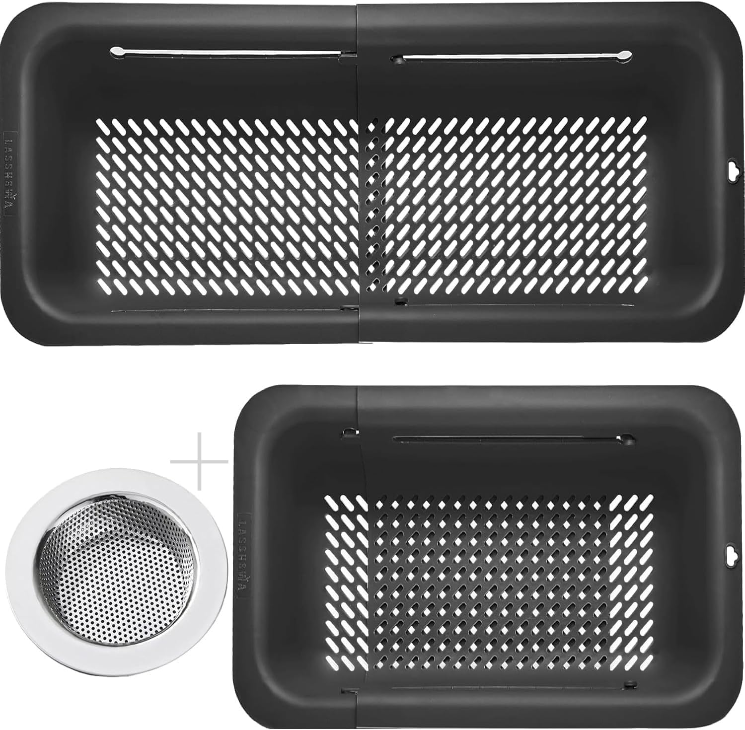LASSHSWA colador plegable para fregadero, ideal para enjuagar pasta y verduras.
