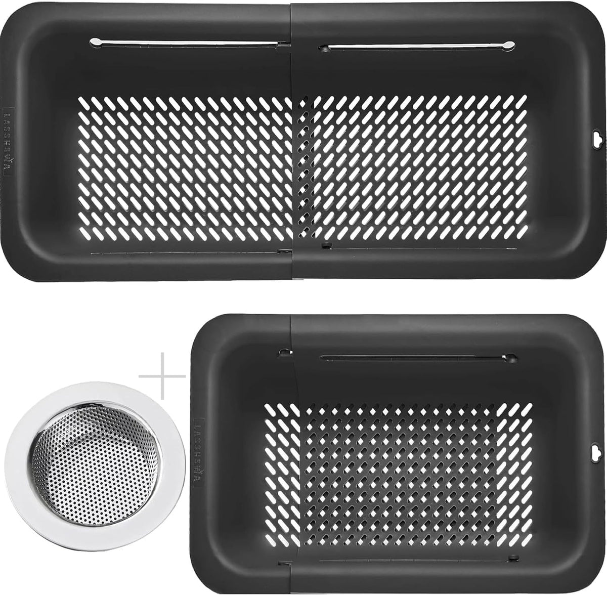 LASSHSWA colador plegable para fregadero, ideal para enjuagar pasta y verduras.