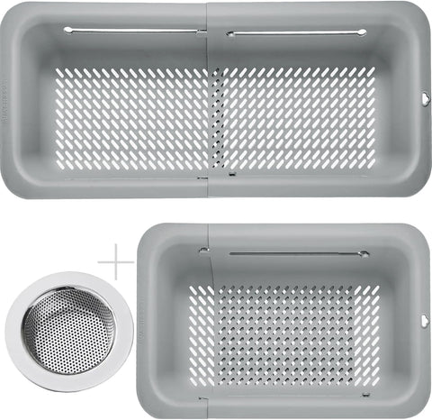 LASSHSWA colador plegable de plástico libre de BPA para cocina.