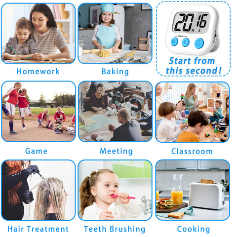 Lasubst temporizador en dos colores negro y blanco para combinar con espacios