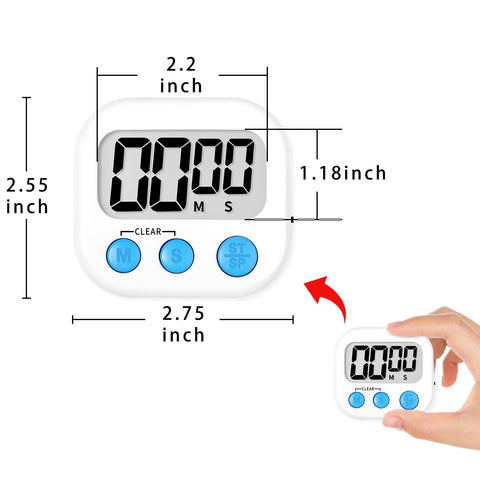 Lasubst pack de seis temporizadores perfecto para equipos y familias
