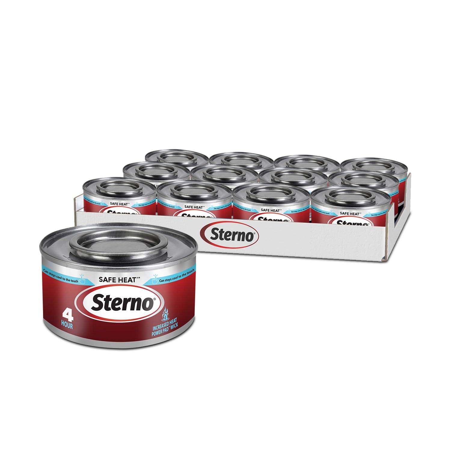 Latas de combustible Sterno: quemado de 4 horas para mantener tus comidas calientes.