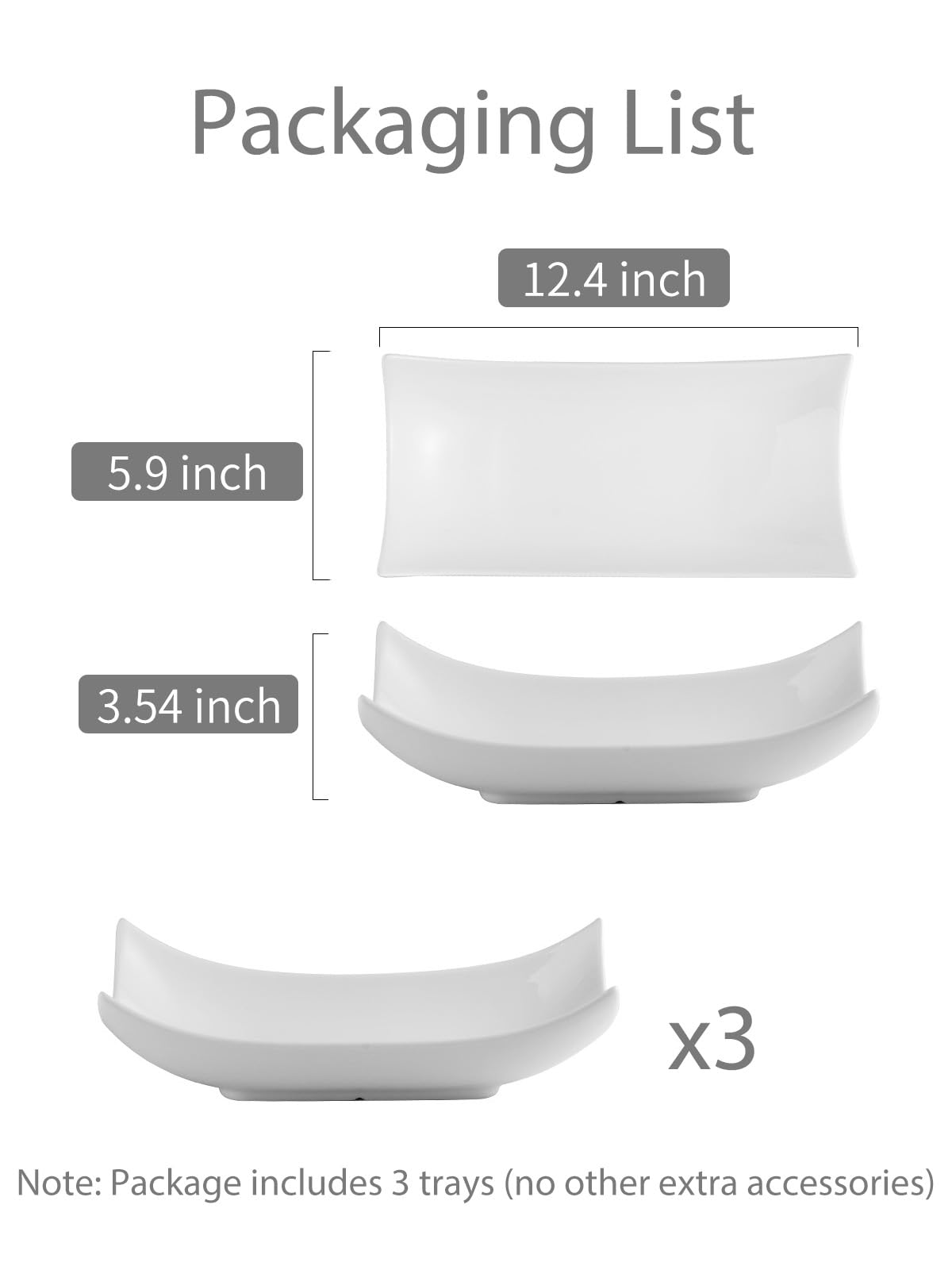 Cuenco decorativo LAUCHUH de porcelana blanca, perfecto como centro de mesa