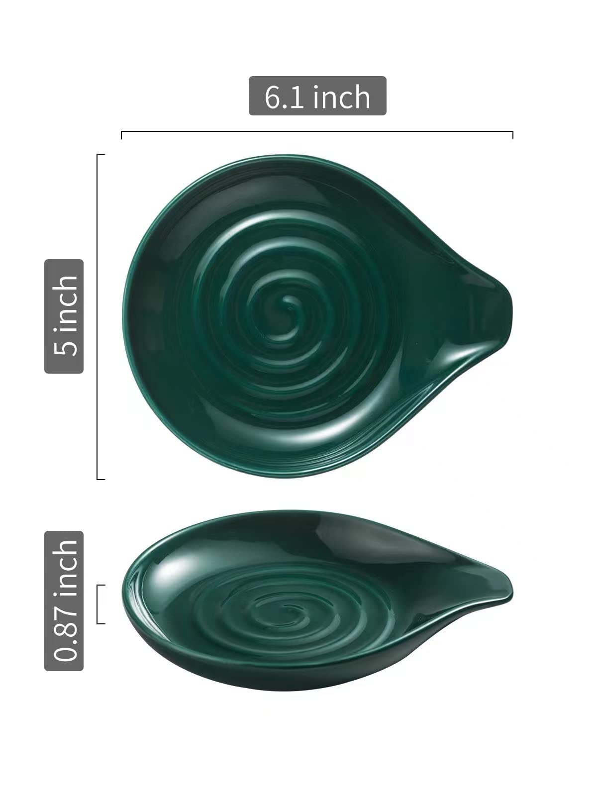 El diseño en espiral campo añade estilo campestre a la cocina.