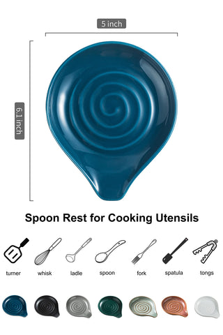 LAUCHUH reposo con diseño espiral para utensilios, añade estilo y practicidad.