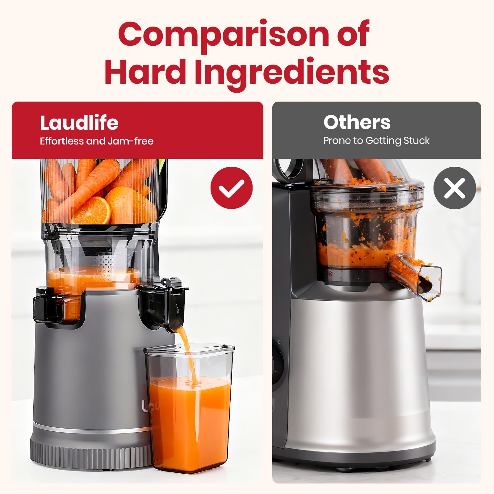 LAUDLIFE limpieza rápida con diseño de tres piezas.