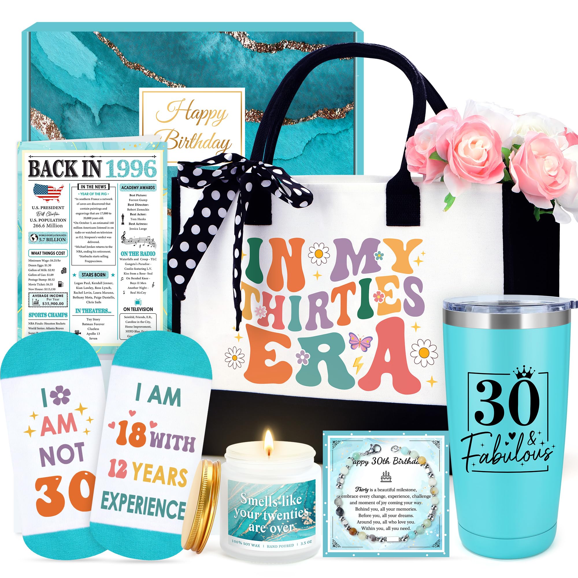 Launrada bolsa tote grande 30 aniversario, ideal para uso diario.