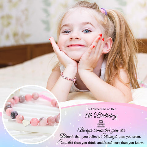 Launrada collar de perlas con tarjeta conmemorativa.