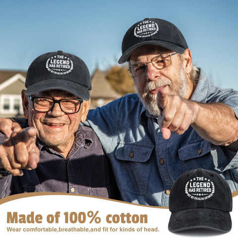 Gorra de retiro de Launrada para hombre con protección solar.