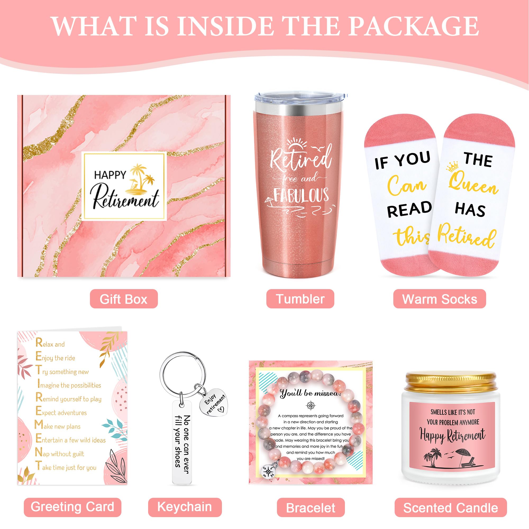 Launrada kit regalo mujer retiro: conjunto completo para celebrar una nueva etapa.