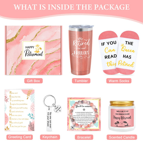 Launrada kit regalo mujer retiro: conjunto completo para celebrar una nueva etapa.