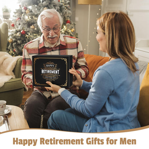 Presentación cuidada de regalo Launrada para hombres jubilados.
