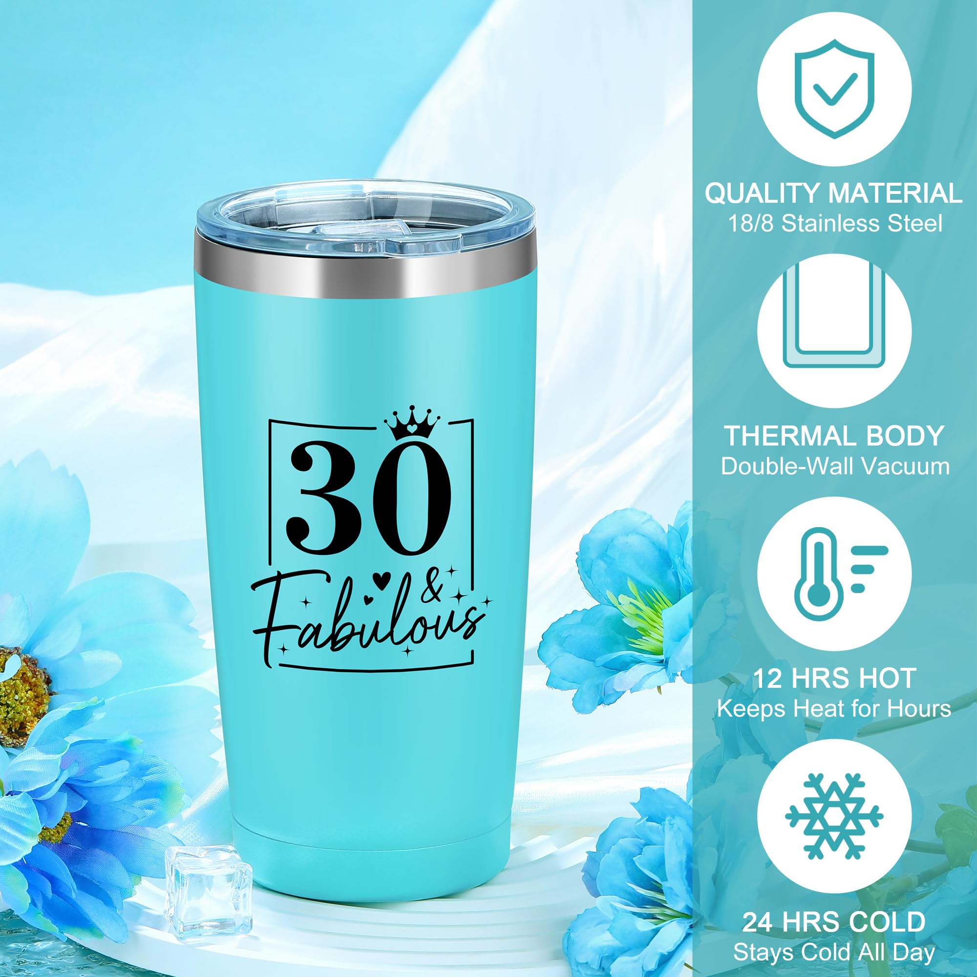 Launrada vaso termico 20oz mantiene bebidas frías o calientes.