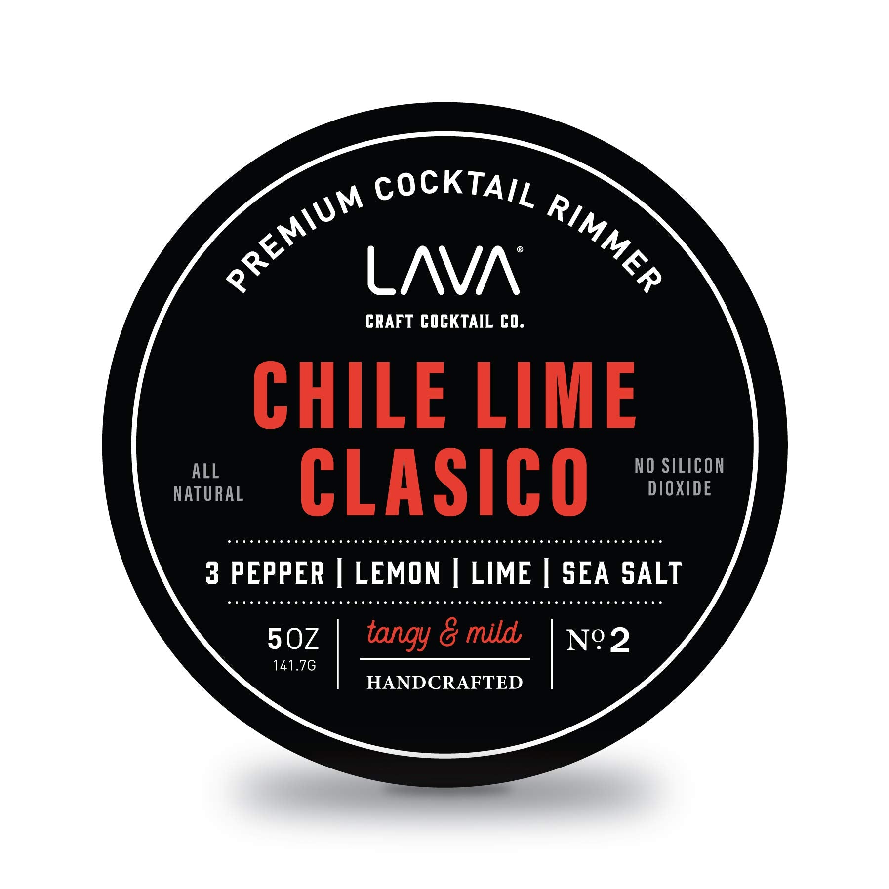 LAVA Chile Lime Clásico Rimmer, botella lista para realzar cocteles