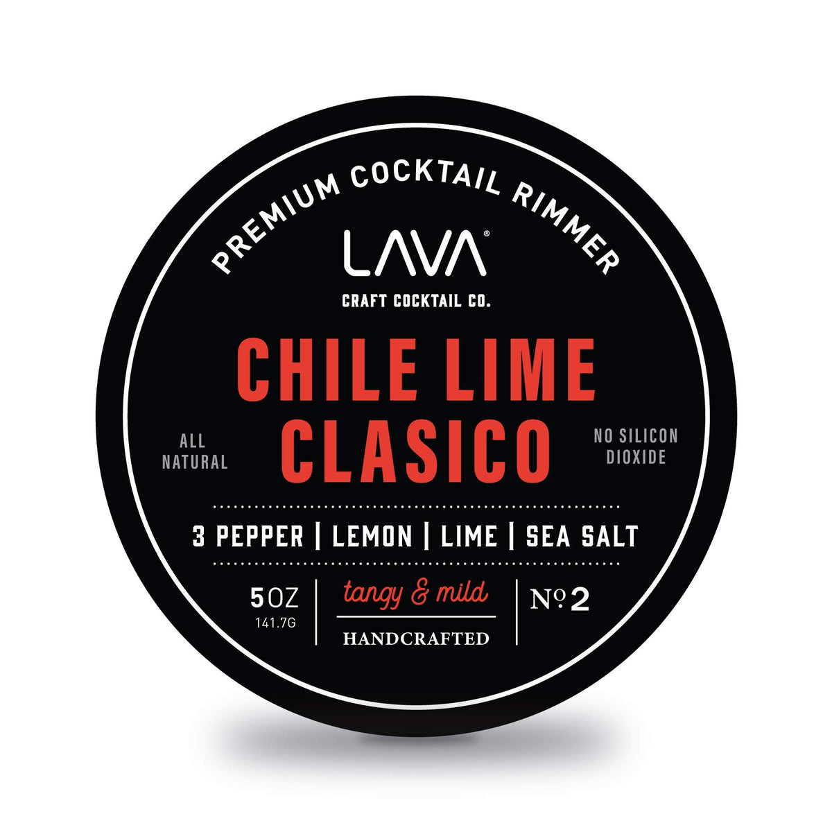 LAVA Chile Lime Clásico Rimmer, botella lista para realzar cocteles