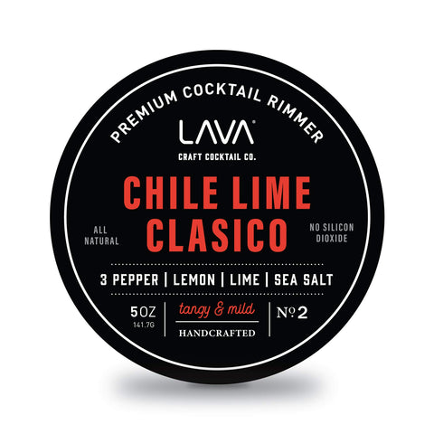 LAVA Chile Lime Clásico Rimmer, botella lista para realzar cocteles