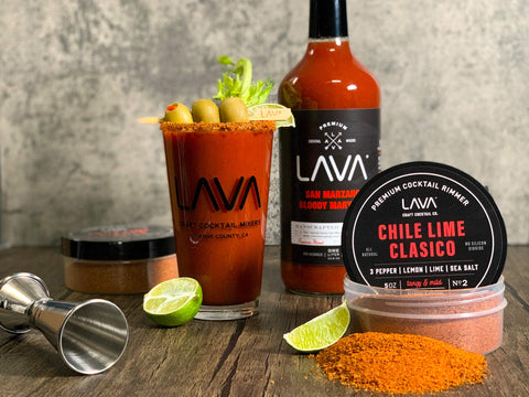 LAVA Chile Lime Clásico Rimmer, jarra amplia para mezclar y servir