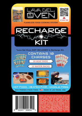 LAVA GEL Kit de Recarga para Horno: ideal para camping con calor estable y práctico.