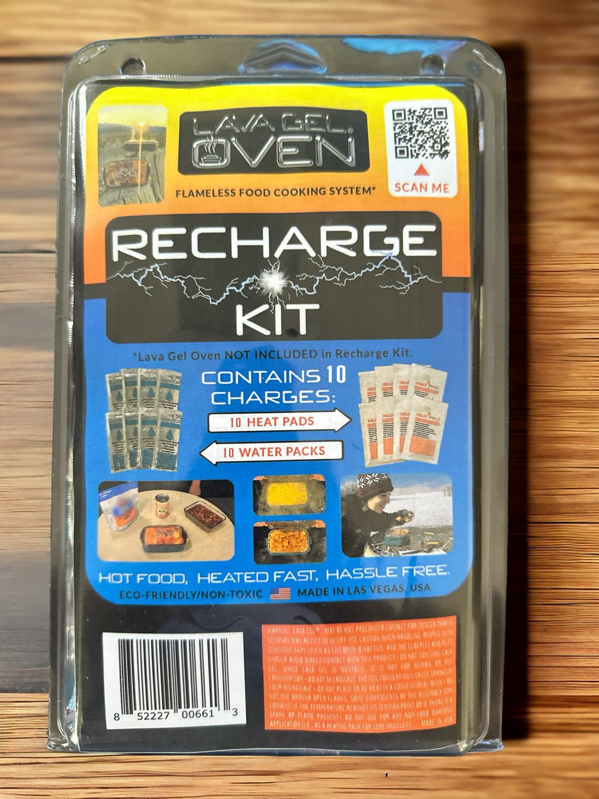 LAVA GEL Kit de Recarga para Horno: diseño portátil que facilita el transporte.
