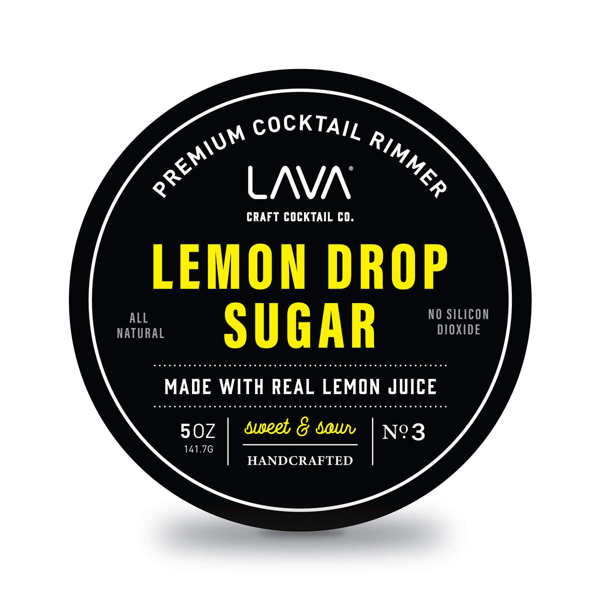LAVA rimador de limón en tarro muestra el borde perfecto para cócteles cítricos