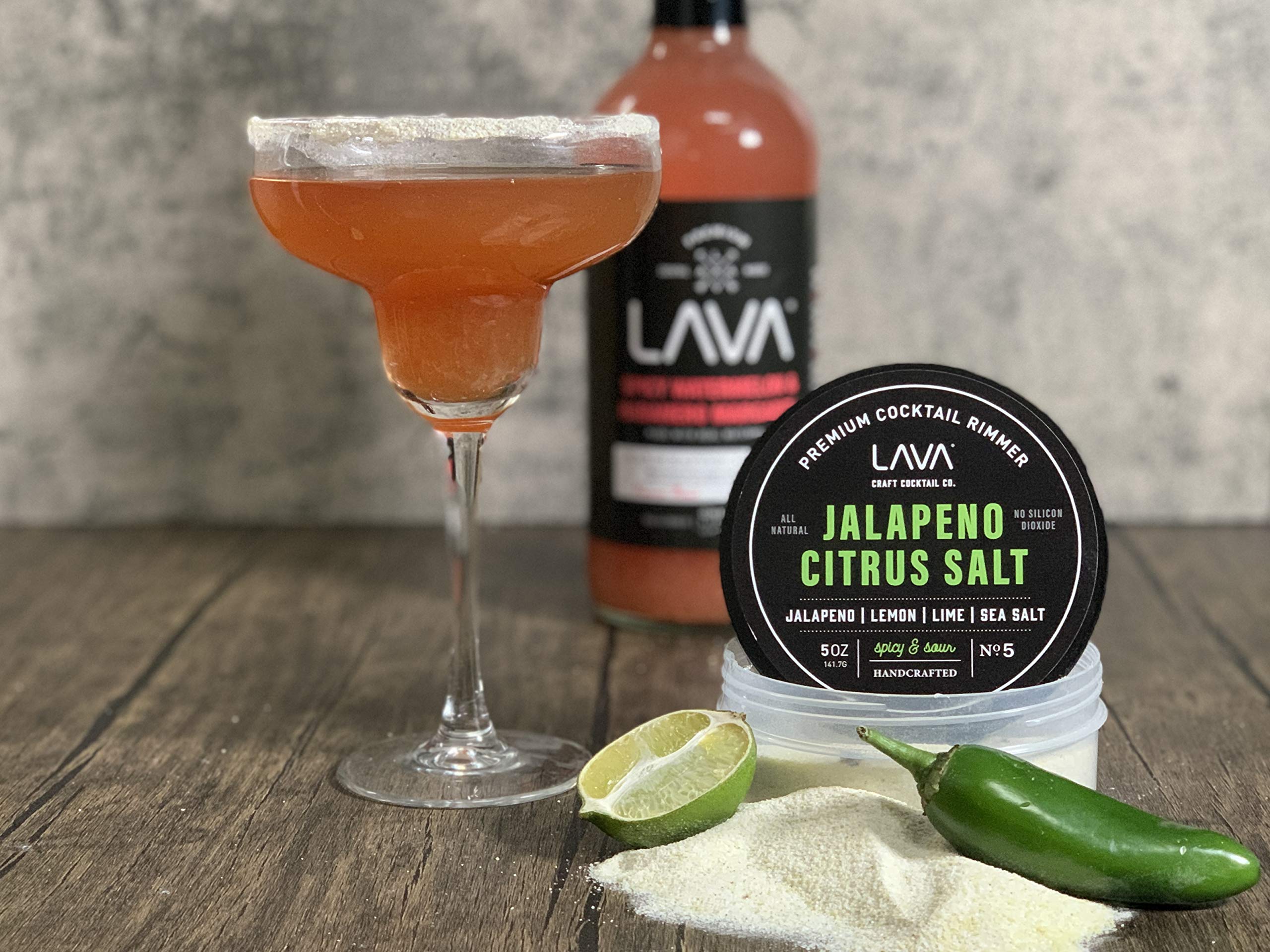 LAVA sal margarita envase libre de corrosión y apto para bebidas