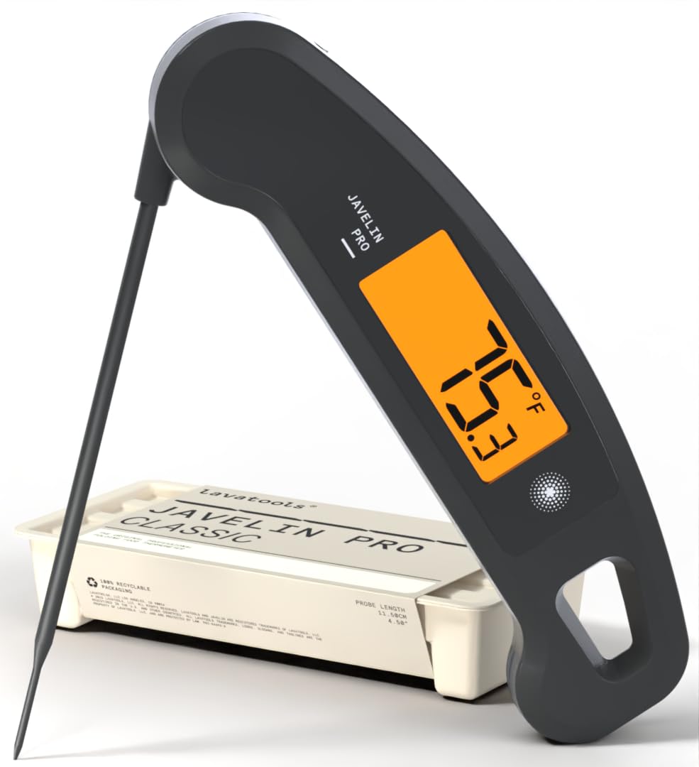 Lavatools Javelin PRO Classic muestra lectura instantánea en 2 segundos para una cocción precisa