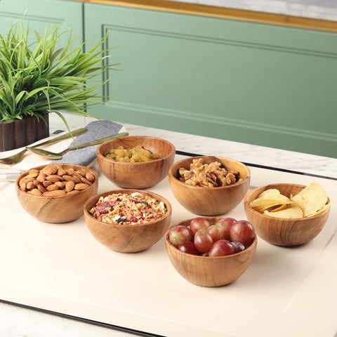 LAVAUX DESIGNS: cuenco de acacia para helados y postres fríos.