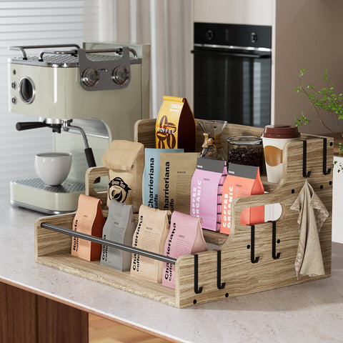 Lavendex organizador para varios escenarios de botellas y jarabes, ideal para café y cocteles.