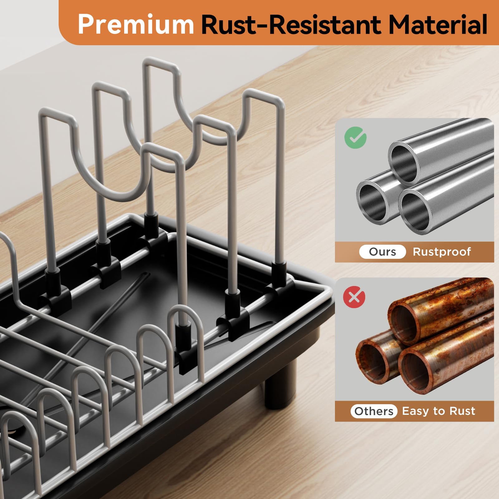 Laveshop acero carbono resistente, duradero en uso diario de la cocina.